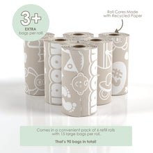 Load image into Gallery viewer, Baby Disposable Diaper Bags | CITRUS TWIST SCENTED - 6 Roll Refill Pack
