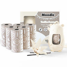 Load image into Gallery viewer, Teddy Bear Disposable Diaper Bags Dispenser COMBO PACK | 105 VANILLA SCENTED Baby Poop Bags TOTAL &amp; 1x Dispenser (VANILLA DREAM)
