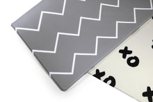 Load image into Gallery viewer, XoXo Zig Zag Luxe Foam Kids Play Mat | Cream &amp; Black | LARGE
